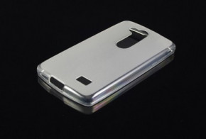 Силиконов гръб ТПУ мат за LG L Fino D290N / L Fino D295 бял прозрачен
